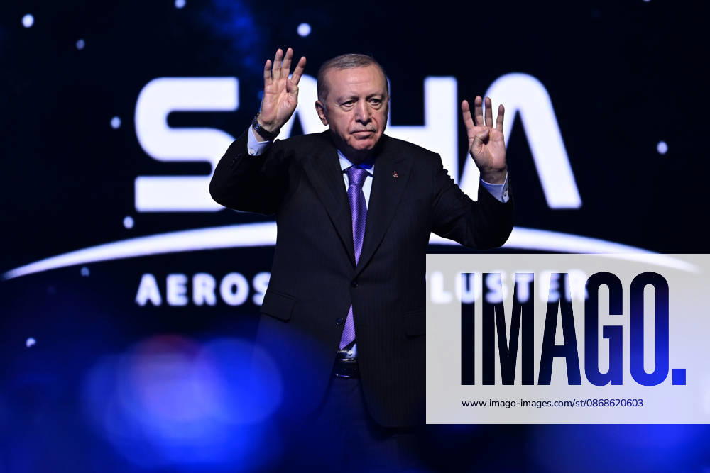 Turkish President Recep Tayyip Erdogan ANTALYA, TURKIYE - OCTOBER 05: Turkish President Recep Tayyip Erdogan delivers a speech during the opening of the International Astronautical Congress at the NEST Congress Center, on October 05, 2026 in Antalya, Turkiye. Muhammed Abdullah Kurtar Anadolu Antalya Turkey. Editorial use only. Please get in touch for any other usage.