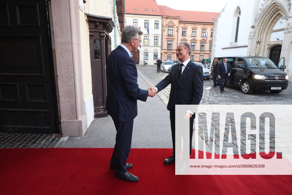 Croatian PM Plenkovic meets Swiss Council of States Croatian Prime Minister Andrej Plenkovic met with Swiss Council of States President Stefan Engler on October 5, 2026, in Zagreb, Croatia, at the Banski Dvori government offices. SlavkoxMidzor PIXSELL