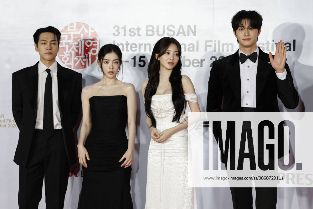 Stars gather at busan international film festival in south korea (L-R) South Korean actors Kang You-seok, Bae Gang-hee, Cho Yi-hyun and Kim Jae-won pose for photographs during a photocall ahead of the opening ceremony of the 31st Busan International Film Festival (BIFF) at the Busan Cinema Center in Busan, South Korea, on October 06, 2026. Busan South Korea