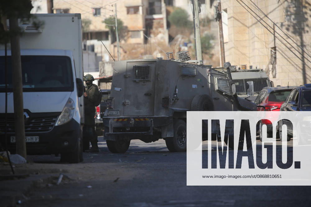Israeli Security Forces Raid Nablus and Damage Memorials Israeli security forces raid the West Bank city of Nablus and destroy memorials in several neighborhoods during a military operation on October 7, 2026. Photo by Mohammed Nasser apaimages Nablus West Bank Palestinian Territory 071026_Nablus_MN_00(3)