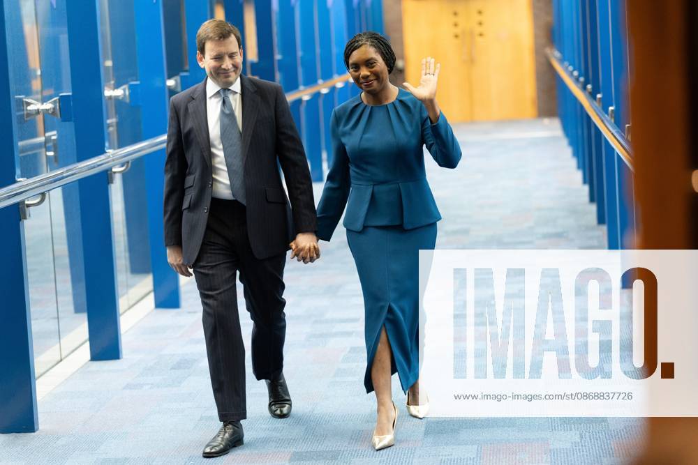 Conservative party leader Kemi Badenoch and her husband Hamish Badenoch (left), arrive ahead of her keynote speech on the final day of the Conservative Party Conference at the International Convention Centre in Birmingham.The Conservative Party leader, Kemi Badenoch s gives her keynote speech at the International Convention Centre on the final day (day four) of the Conservative Party Conference at the International Convention Centre in Birmingham. The Conservative Party opened its annual conference under the slogan Stronger economy, stronger countryâ Birmingham United Kingdom - ZUMAs197 20261007_aaa_s197_038