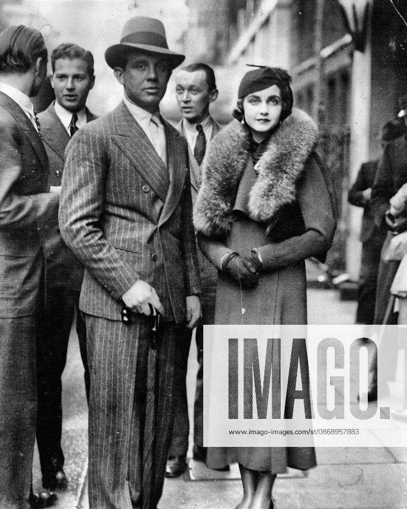 Woolworth heiress Barbara Hutton with her first husband Russian Price Alexis Mdivani. June 5, 1934.