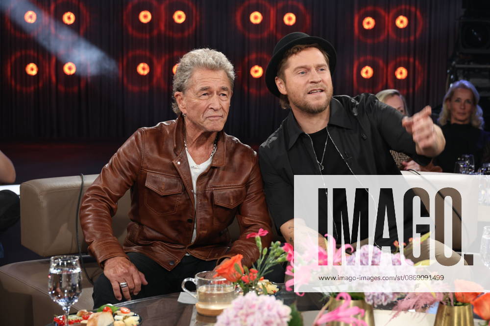 Peter Maffay und Johannes Oerding, Musiker, zu Gast in der NDR Talk Show am 9.10.2026 im 3. Programm des NDR Fernsehen, Fototermin vor der Aufzeichnung am 2.10.2026 im Fernsehstudio Hamburg Lokstedt