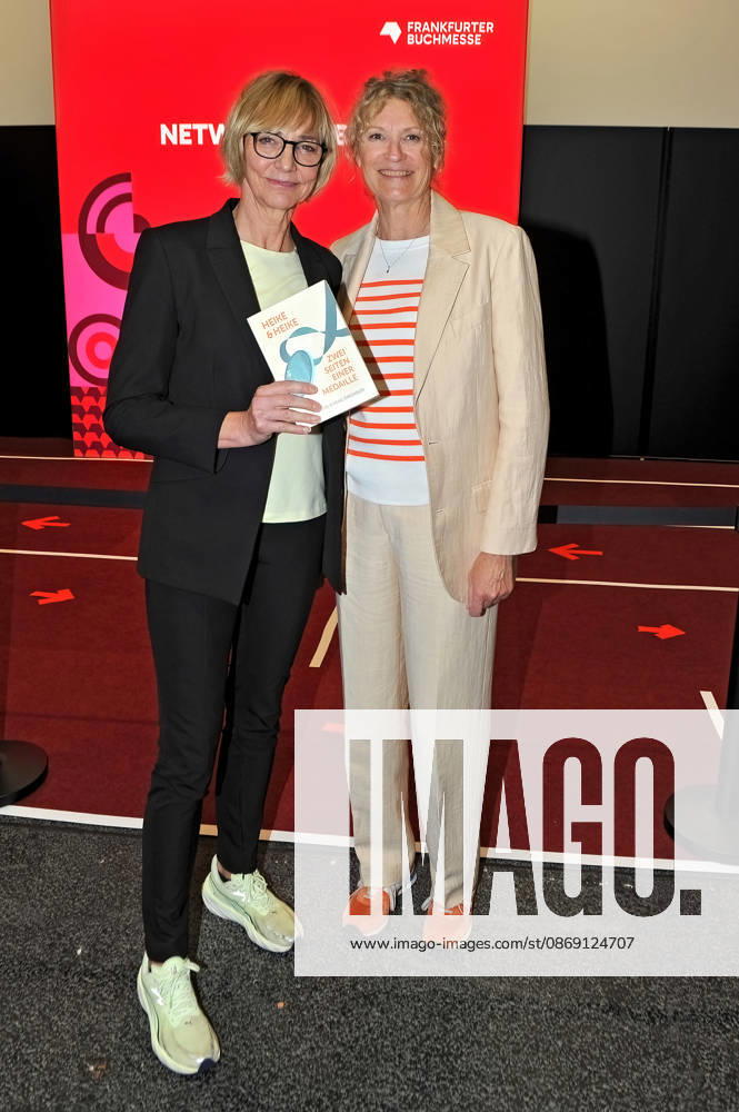 Frankfurter Buchmesse 2026. Autorin Heike Drechsler und Heike Henkel am 10.10.2026 auf der Frankfurter Buchmesse. 20261010MWI154932