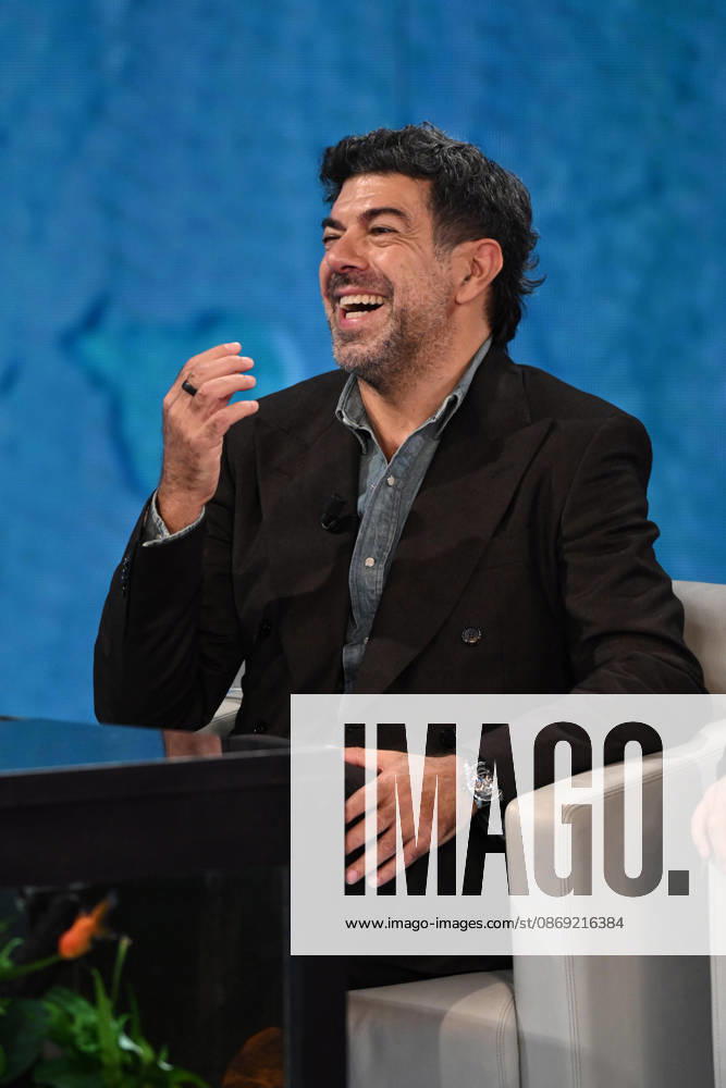 IPA89573942 - Milan, TV Show Che Tempo Che Fa - Nove. Pictured: Pierfrancesco Favino