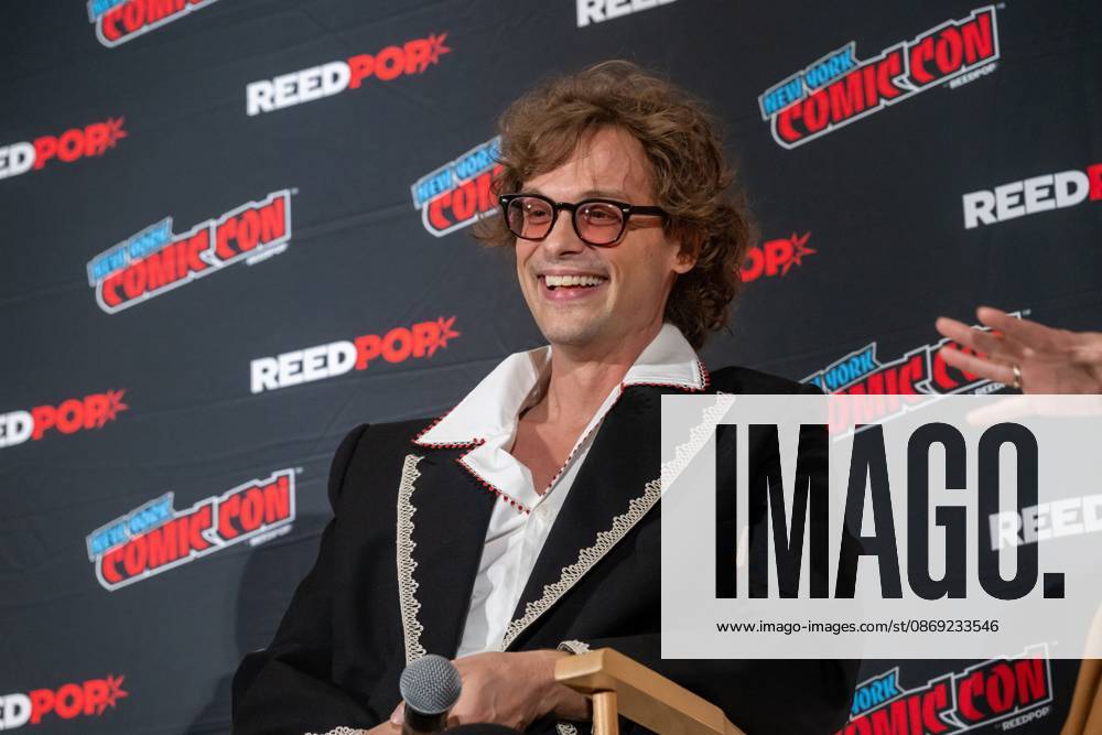 Matthew Gray Gubler speaks at a panel discussion for CBS s new crime-solving drama EINSTEIN!.during New York Comic Con 2026 at The Jacob K. Javits Convention Center on October 11, 2026 in New York City. New York United States - ZUMAs197 20261011_aaa_s197_390