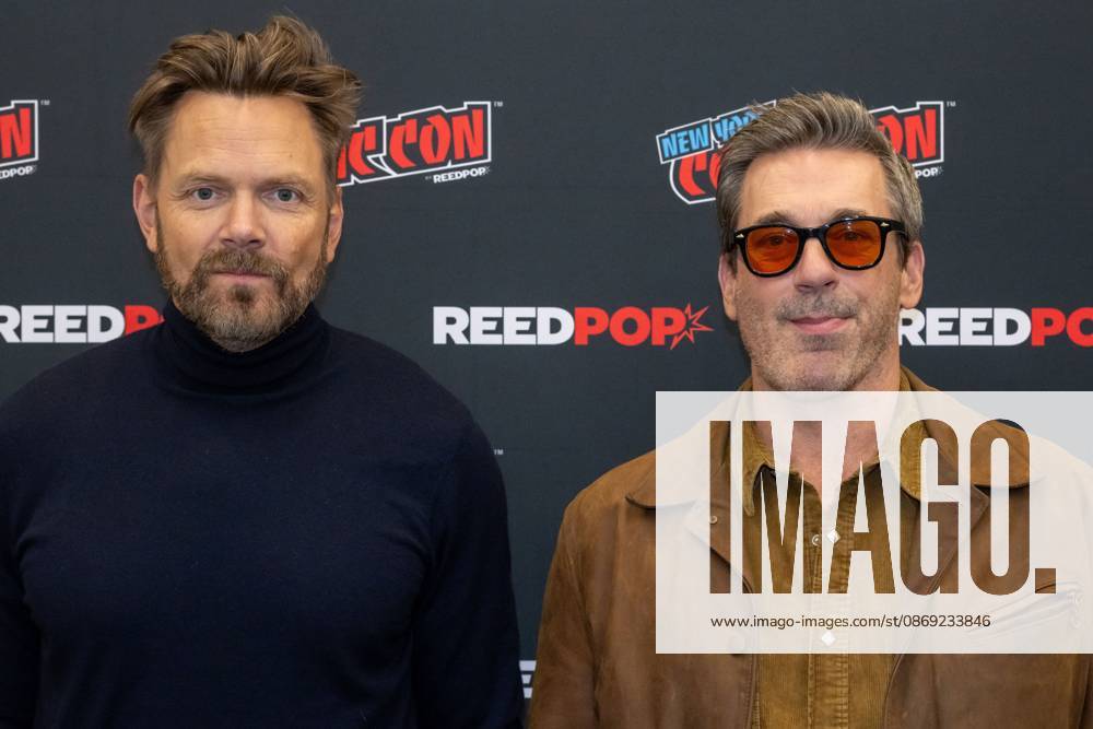 (L-R) Joel McHale and Jon Hamm attend a FOX Entertainment s panel discussion Fox Comedy Panel With Jon Hamm & Joel McHale.during New York Comic Con 2026 at The Jacob K. Javits Convention Center on October 11, 2026 in New York City. New York United States - ZUMAs197 20261011_aaa_s197_396