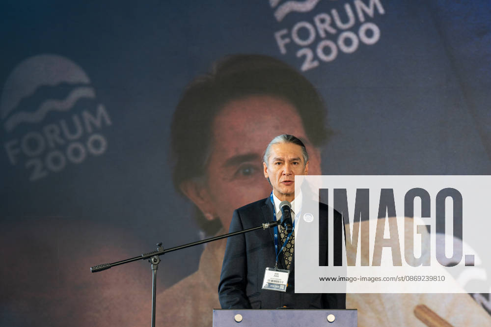 Kim Aris, son of imprisoned Burmese opposition leader Aung San Suu Kyi, attends the 30th annual Forum 2000 conference in Prague, on October 12, 2026. (CTKxPhoto OndrejxDeml) CTKPhotoP2026101202538 CTKPhotoP2026101202538