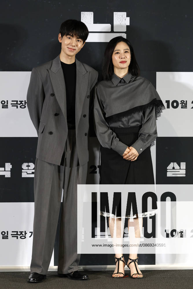 ˜Paradise Lost director, cast attend press conference in Seoul South Korean actors Bae Hyun-sung (L) and Kim Hyun-joo pose for photos during a media press conference for the movie Paradise Lost in Seoul, South Korea, on October 12, 2026. The psychological thriller film follows a mother who copes with loss through an AI version of her missing son, only to face confusion and tension when her real son mysteriously reappears after nine years. Seoul South Korea