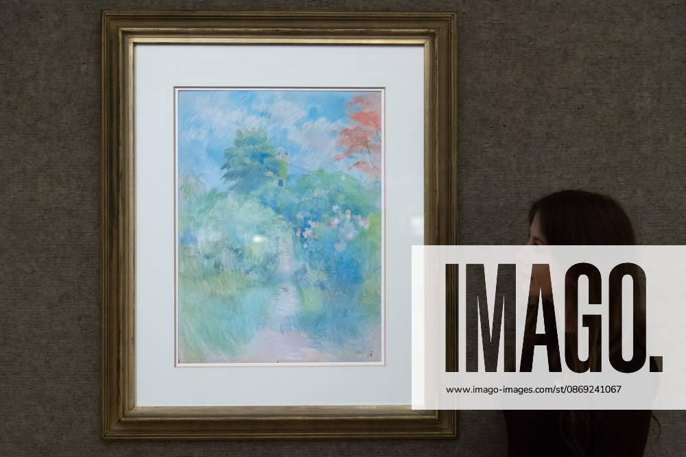 Bonhams 20th 21st Century Art Day Evening Sales Highlights Photocall - Bonhams, London, UK - 12 October, 2026 A staff member views L AllÃ e du Jardin Ã MÃ zy by Berthe Morisot (est. Â£120k - Â£180k) as part of Bonhams 20th 21st Century Art Day Evening Sales which is to go on auction from 15th - 16th October 2026 at Bonhams in London, England, UK on Monday 12 October, 2026., Credit:Justin Ng Avalon UK, England, London, Bonhams