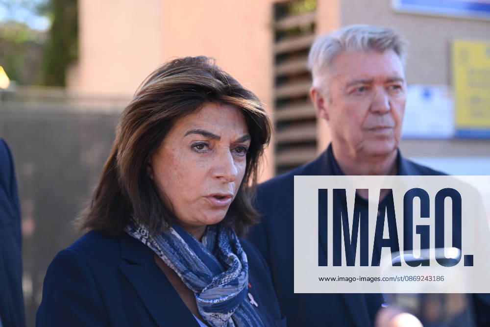 NEWS : Le principal d un college et une professeure blessàs par balle par un tir de fusil de chasse à Aubagne Martine Vassal, Prà sidente du Conseil dà partemental des Bouches-du-Rhà ne à Aubagne, le 12 octobre 2026. AubagneFrance