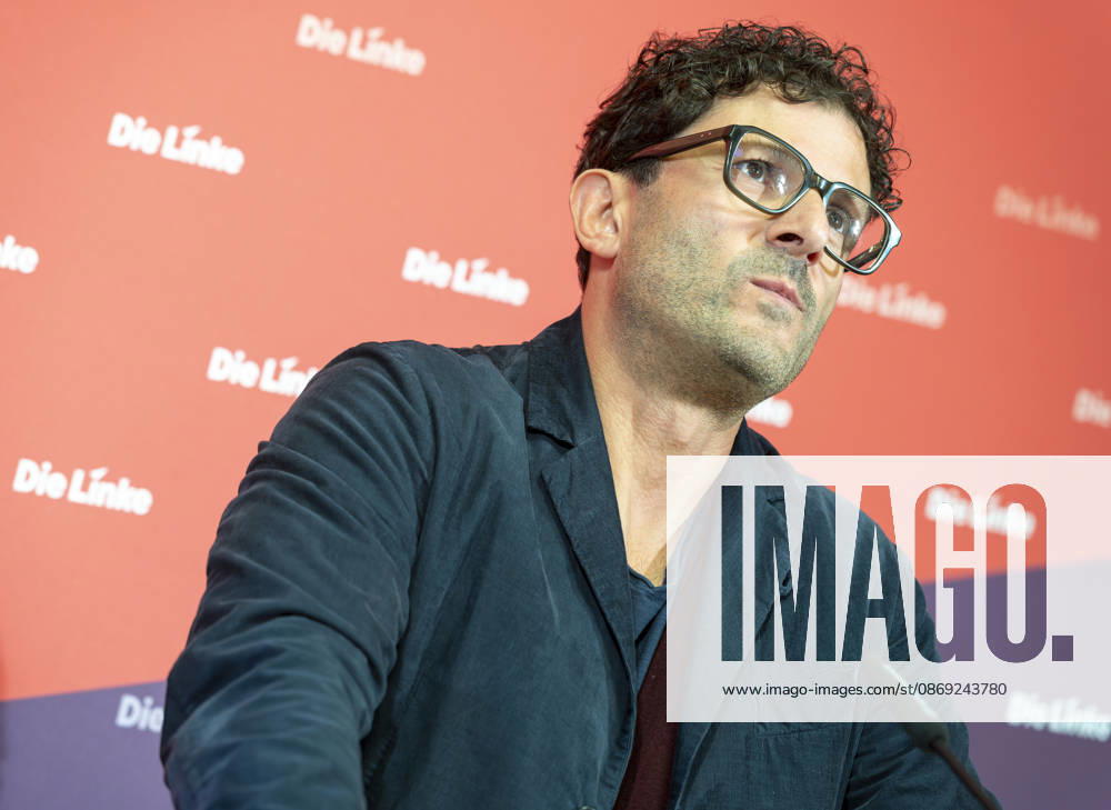 Luigi Pantisano EUR, Deutschland, Berlin, 12.10.2026: Pressekonferenz von Luigi Pantisano Vorsitzender der Partei Die Linke im Karl-Liebknecht-Haus zu aktuellen Themen.