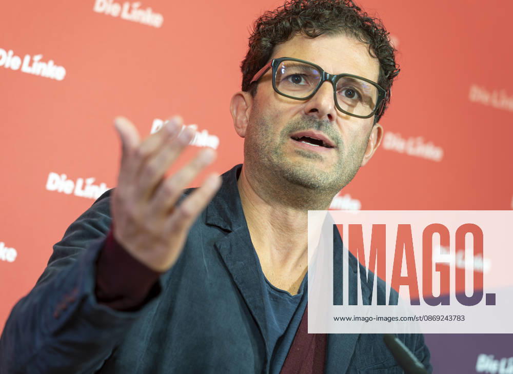 Luigi Pantisano EUR, Deutschland, Berlin, 12.10.2026: Pressekonferenz von Luigi Pantisano Vorsitzender der Partei Die Linke im Karl-Liebknecht-Haus zu aktuellen Themen.