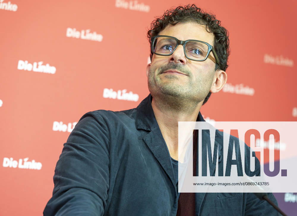 Luigi Pantisano EUR, Deutschland, Berlin, 12.10.2026: Pressekonferenz von Luigi Pantisano Vorsitzender der Partei Die Linke im Karl-Liebknecht-Haus zu aktuellen Themen.