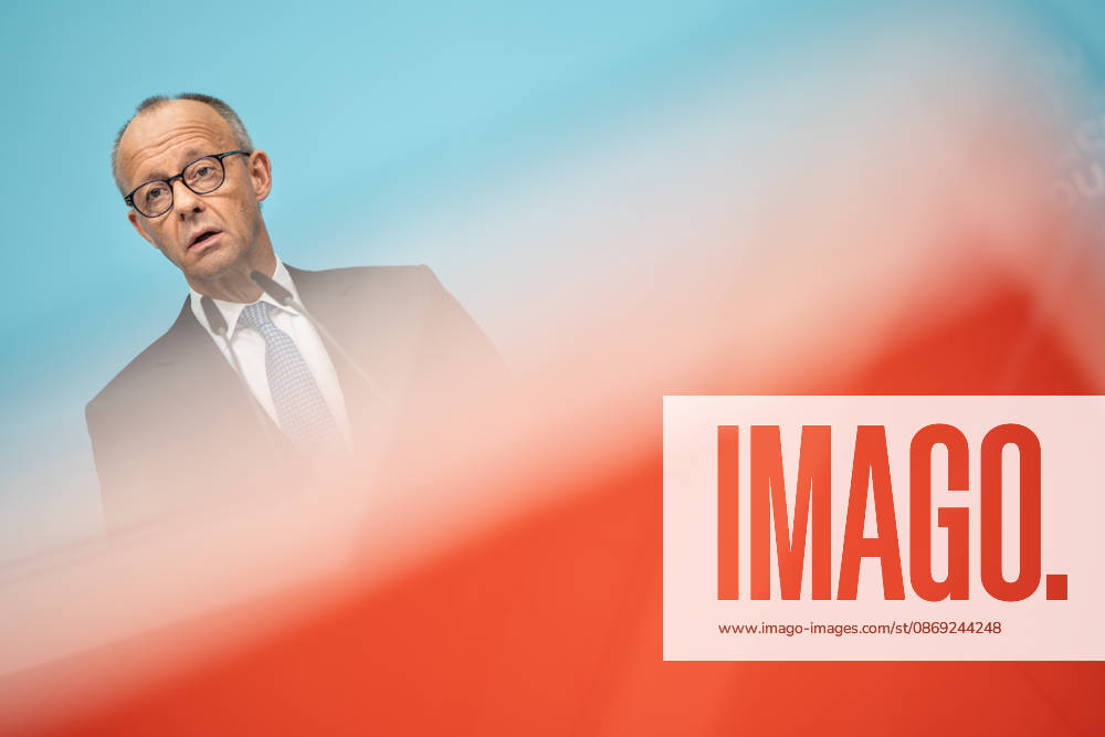 Bundeskanzler Friedrich Merz bei der Abschlusspressekonferenz;Präsidiumsklausurtagung der CDU Deutschlands in Berlin, Oktober 2026, Berlin Berlin Deutschland Konrad-Adenauer-Haus