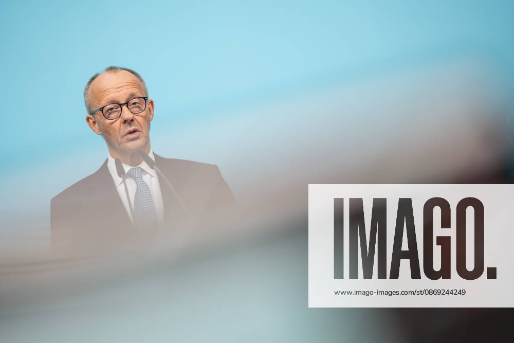 Bundeskanzler Friedrich Merz bei der Abschlusspressekonferenz;Präsidiumsklausurtagung der CDU Deutschlands in Berlin, Oktober 2026, Berlin Berlin Deutschland Konrad-Adenauer-Haus
