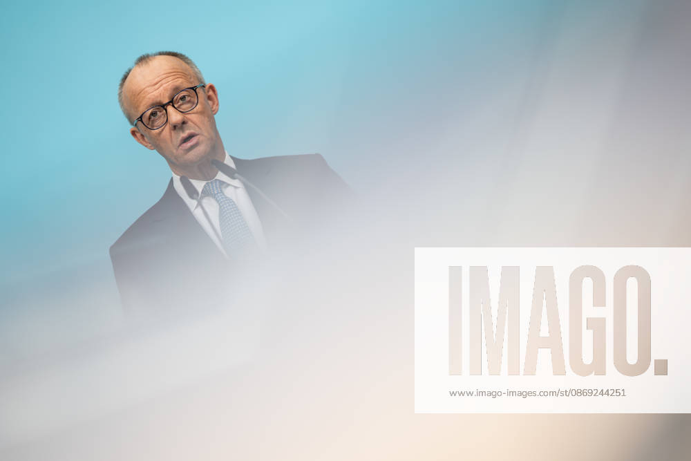 Bundeskanzler Friedrich Merz bei der Abschlusspressekonferenz;Präsidiumsklausurtagung der CDU Deutschlands in Berlin, Oktober 2026, Berlin Berlin Deutschland Konrad-Adenauer-Haus