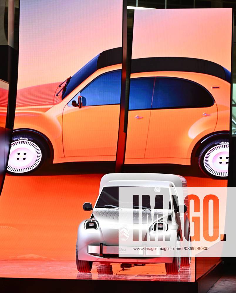 2026 PARIS AUTO SHOW PHOTOPQR OUEST FRANCE Franck Dubray Paris, October 12, 2026 Paris Auto Show at Porte de Versailles, Paris Citroën booth featuring the new 2CV Photo by Franck Dubray, October 12, 2026 Paris Auto Show Paris, France