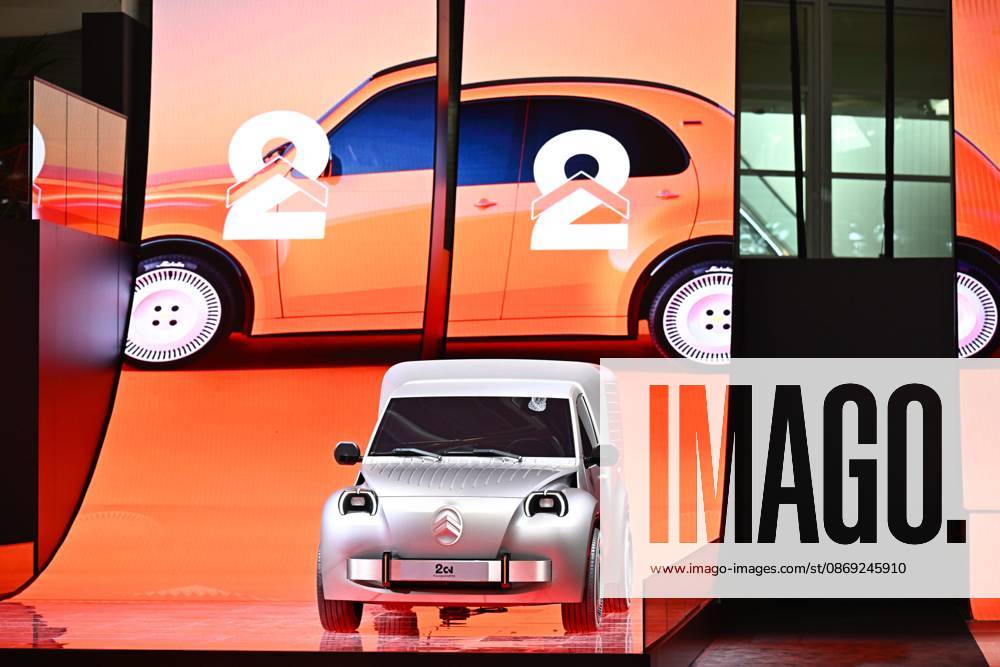 2026 PARIS AUTO SHOW PHOTOPQR OUEST FRANCE Franck Dubray Paris, October 12, 2026 Paris Auto Show at Porte de Versailles, Citroën booth featuring the new 2CV Photo by Franck Dubray, October 12, 2026 Paris Auto Show Paris, France