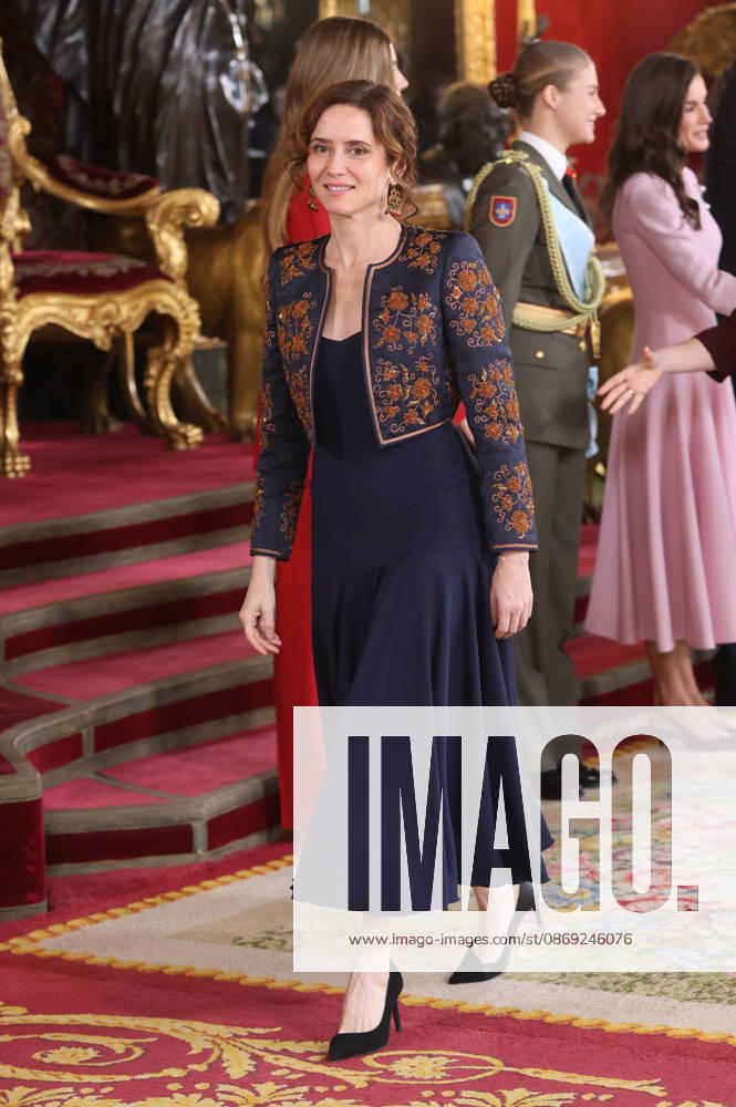 The King and Queen, the Princess of Asturias, and Infanta Sofía preside over the reception at the Royal Palace to mark National Day. The President of the Community of Madrid, Isabel Díaz Ayuso, during the reception with the King and Queen, Princess Leonor, and Infanta Sofía to mark National Day, at the Royal Palace on October 12, 2026, in Madrid, Spain. The event is presided over by the King and Queen, the Princess of Asturias, and Infanta Sofía following the solemn ceremony honoring the national flag and the military parade held in Plaza de Cánovas del Castillo. The purpose of the National Day commemoration is to solemnly recall moments in our collective history that form part of our shared historical, cultural, and social heritage, recog