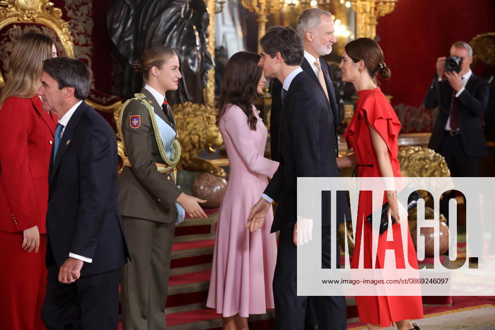 The King and Queen, the Princess of Asturias, and Infanta Sofía preside over the reception at the Royal Palace in celebration of National Day. Fernando Fitz James Stuart y Solís and Sofía Palazuelo during the reception with the King and Queen, Princess Leonor, and Infanta Sofía on the occasion of National Day, at the Royal Palace, on October 12, 2026, in Madrid, Spain. The event is presided over by the King and Queen, the Princess of Asturias, and Infanta Sofía following the solemn ceremony honoring the national flag and the military parade held in Plaza de Cánovas del Castillo. The purpose of the National Day commemoration is to solemnly recall moments in our collective history that form part of our shared historical, cultural, and social