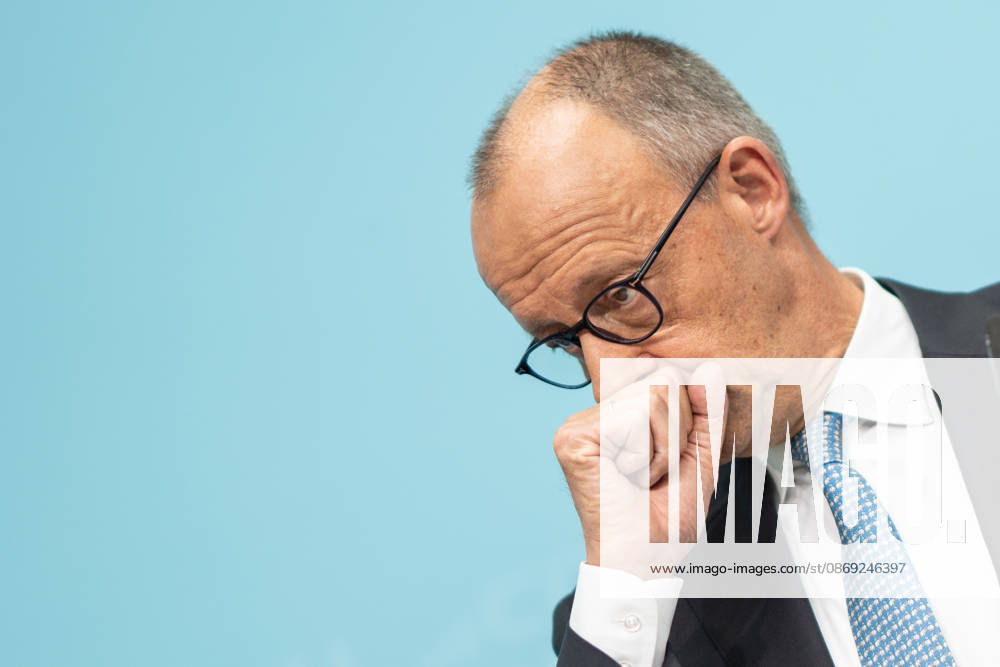 Bundeskanzler Friedrich Merz bei der Abschlusspressekonferenz;Präsidiumsklausurtagung der CDU Deutschlands in Berlin, Oktober 2026, Berlin Berlin Deutschland Konrad-Adenauer-Haus