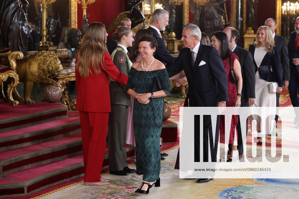 The King and Queen, the Princess of Asturias, and Infanta Sofía preside over the reception at the Royal Palace to mark National Day. The President of Europa Press, Asís Martín de Cabiedes, during the reception with the King and Queen, Princess Leonor, and Infanta Sofía on the occasion of National Day at the Royal Palace on October 12, 2026, in Madrid, Spain. The event is presided over by the King and Queen, the Princess of Asturias, and Infanta Sofía following the solemn ceremony honoring the national flag and the military parade held in Plaza de Cánovas del Castillo. The purpose of the National Day commemoration is to solemnly recall moments in our collective history that form part of our shared historical, cultural, and social heritage,