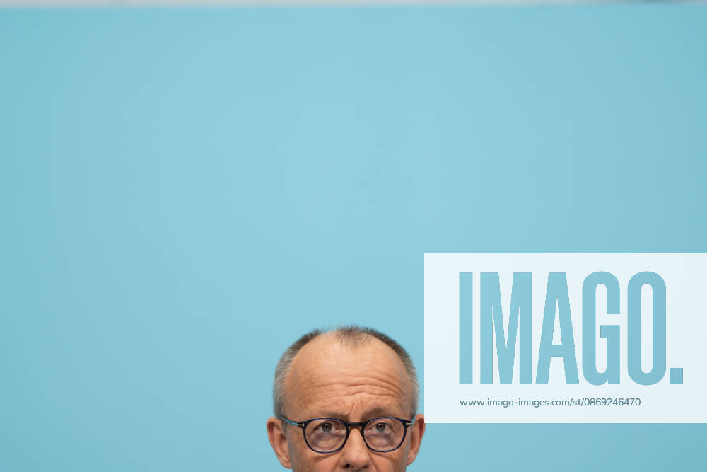 Bundeskanzler Friedrich Merz bei der Abschlusspressekonferenz;Präsidiumsklausurtagung der CDU Deutschlands in Berlin, Oktober 2026, Berlin Berlin Deutschland Konrad-Adenauer-Haus