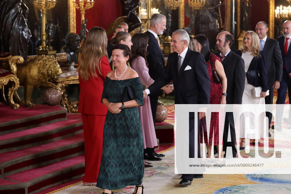 The King and Queen, the Princess of Asturias, and Infanta Sofía presided over the reception at the Royal Palace to mark National Day. The President of Europa Press, Asís Martín de Cabiedes, during the reception with the King and Queen, Princess Leonor, and Infanta Sofía on the occasion of National Day at the Royal Palace on October 12, 2026, in Madrid, Spain. The event is presided over by the King and Queen, the Princess of Asturias, and Infanta Sofía following the solemn ceremony honoring the national flag and the military parade held in Plaza de Cánovas del Castillo. The purpose of the National Day commemoration is to solemnly recall moments in our collective history that form part of our shared historical, cultural, and social heritage,