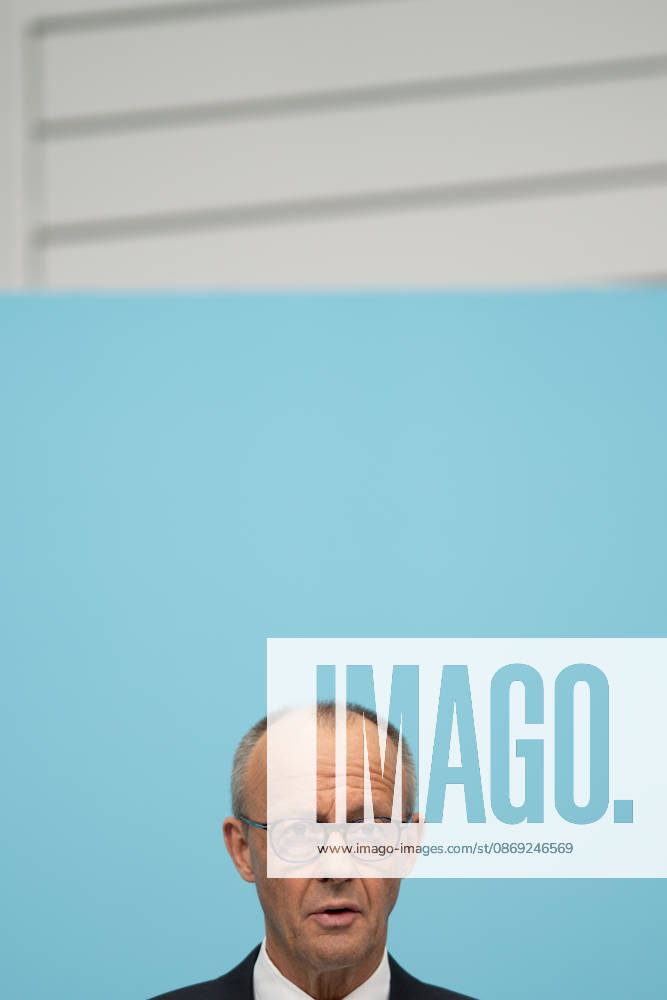 Bundeskanzler Friedrich Merz bei der Abschlusspressekonferenz;Präsidiumsklausurtagung der CDU Deutschlands in Berlin, Oktober 2026, Berlin Berlin Deutschland Konrad-Adenauer-Haus