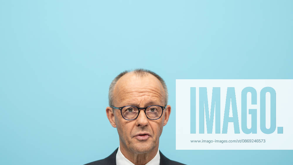 Bundeskanzler Friedrich Merz bei der Abschlusspressekonferenz;Präsidiumsklausurtagung der CDU Deutschlands in Berlin, Oktober 2026, Berlin Berlin Deutschland Konrad-Adenauer-Haus