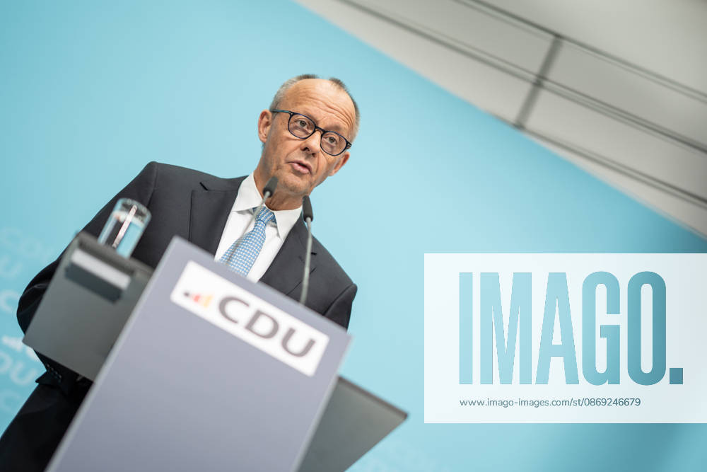 Bundeskanzler Friedrich Merz bei der Abschlusspressekonferenz;Präsidiumsklausurtagung der CDU Deutschlands in Berlin, Oktober 2026, Berlin Berlin Deutschland Konrad-Adenauer-Haus