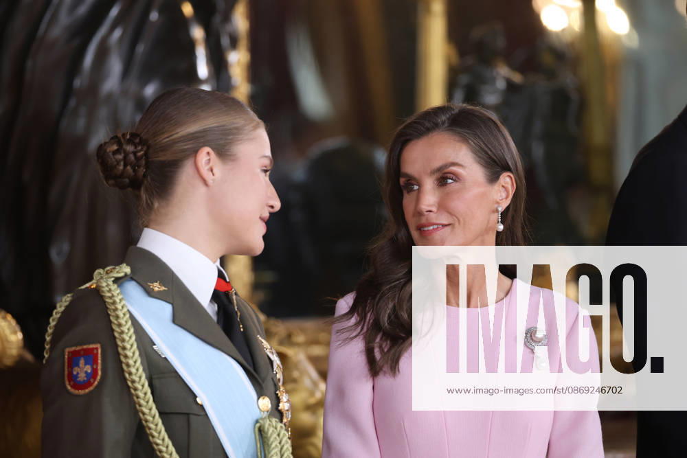 The King and Queen, the Princess of Asturias, and Infanta Sofía preside over the reception at the Royal Palace to mark National Day. Princess Leonor and Queen Letizia during the reception held to mark National Day at the Royal Palace on October 12, 2026, in Madrid, Spain. The event is presided over by the King and Queen, the Princess of Asturias, and Infanta Sofía following the solemn ceremony honoring the national flag and the military parade held in Plaza de Cánovas del Castillo. The commemoration of National Day aims to solemnly recall moments in our collective history that form part of our shared historical, cultural, and social heritage, recognized as such by the vast majority of citizens. HISPANIC DAY KING FELIPE QUEEN LETIZIA PRINCE