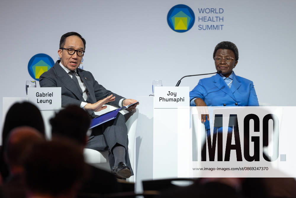 World Health Summit 2026 Weltgesundheitsgipfel 2. Tag Deutschland, Berlin am 12. Oktober 2026: Veröffentlichung des Abschlussberichts (Capstone Insights Report) des Global Preparedness Monitoring Board (GPMB). Launch of the GPMB Capstone Insights Report Getting Ahead of Pandemic Risk: Insights from Eight Years of Global Monitoring. Im Bild: Joy Phumaphi Ko-Vorsitzende des Global Preparedness Monitoring Board (GPMB) Ehemalige Gesundheitsministerin von Botswana Botswana Global Preparedness Monitoring Board (GPMB) Co-Chair Former Minister of Health Botswana.