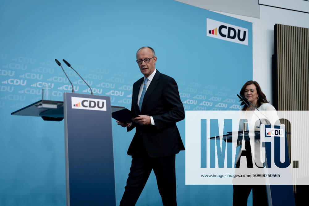 Berlin, Konrad-Adenauer-Haus, CDU Berlin, Konrad-Adenauer-Haus, CDU, Präsidiumsklausurtagung, Bundesvorstandssitzung, Friedrich Merz, Bundeskanzler, Generalsekretärin, CDU, Franziska Hoppermann Berlin Berlin GER