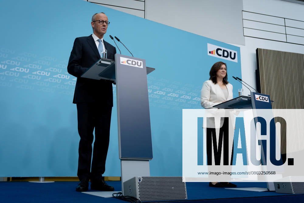 Berlin, Konrad-Adenauer-Haus, CDU Berlin, Konrad-Adenauer-Haus, CDU, Präsidiumsklausurtagung, Bundesvorstandssitzung, Friedrich Merz, Bundeskanzler, Generalsekretärin, CDU, Franziska Hoppermann Berlin Berlin GER