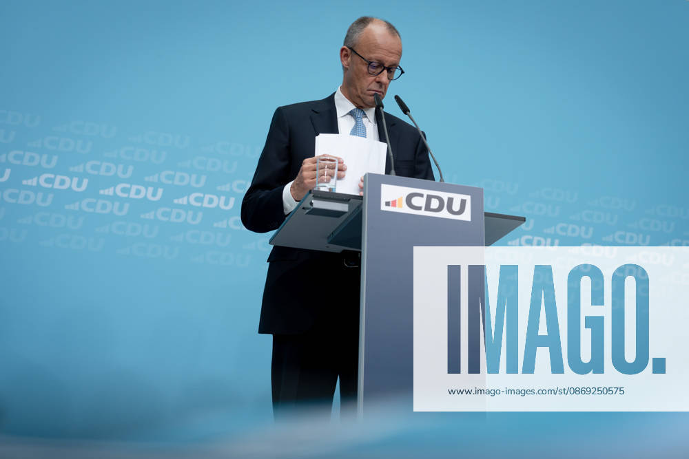 Berlin, Konrad-Adenauer-Haus, CDU Berlin, Konrad-Adenauer-Haus, CDU, Präsidiumsklausurtagung, Bundesvorstandssitzung, Friedrich Merz, Bundeskanzler Berlin Berlin GER