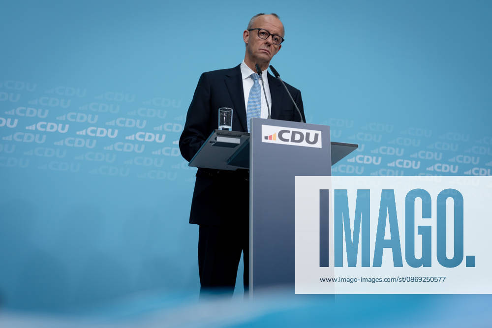 Berlin, Konrad-Adenauer-Haus, CDU Berlin, Konrad-Adenauer-Haus, CDU, Präsidiumsklausurtagung, Bundesvorstandssitzung, Friedrich Merz, Bundeskanzler Berlin Berlin GER