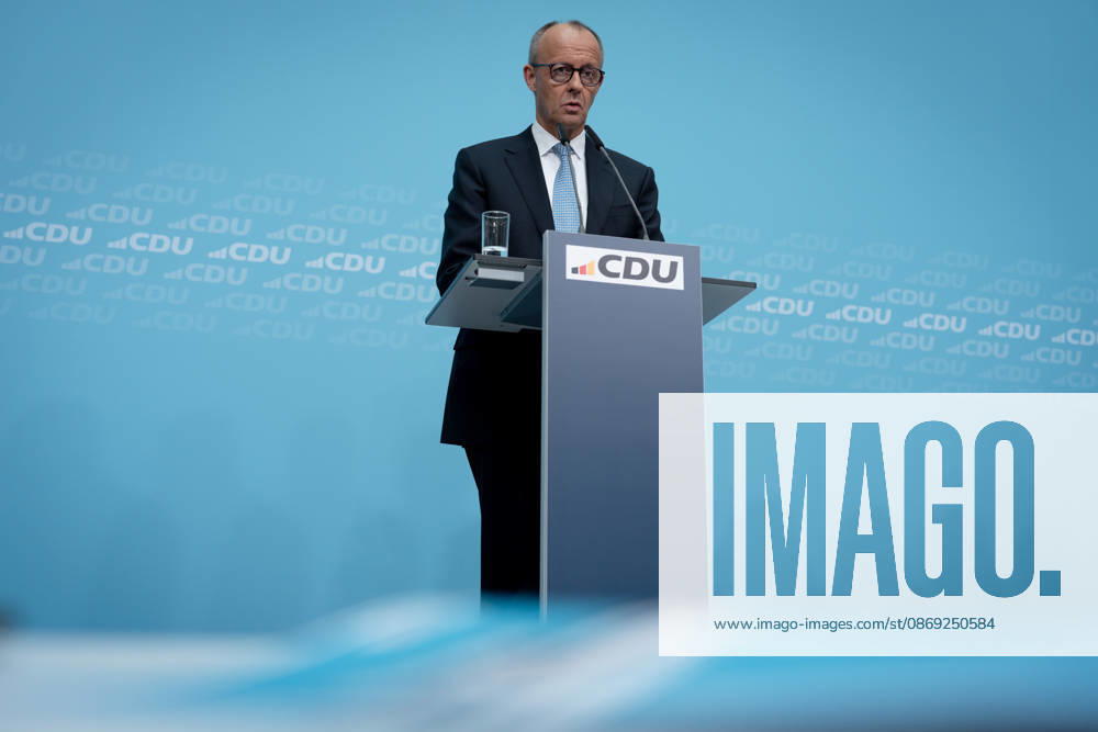 Berlin, Konrad-Adenauer-Haus, CDU Berlin, Konrad-Adenauer-Haus, CDU, Präsidiumsklausurtagung, Bundesvorstandssitzung, Friedrich Merz, Bundeskanzler Berlin Berlin GER