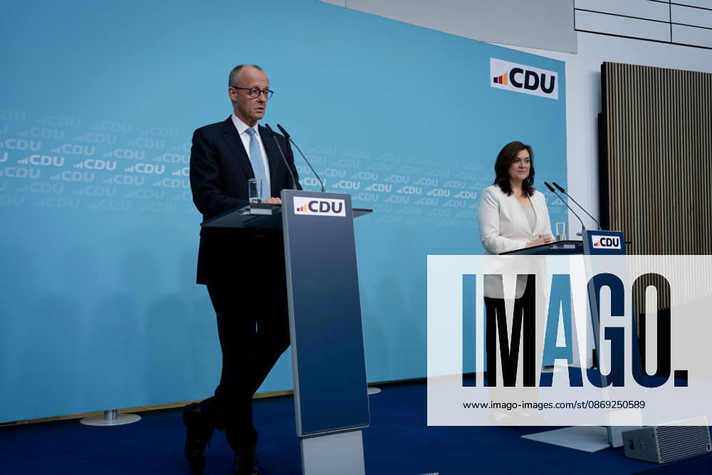 Berlin, Konrad-Adenauer-Haus, CDU Berlin, Konrad-Adenauer-Haus, CDU, Präsidiumsklausurtagung, Bundesvorstandssitzung, Friedrich Merz, Bundeskanzler, Generalsekretärin, CDU, Franziska Hoppermann Berlin Berlin GER