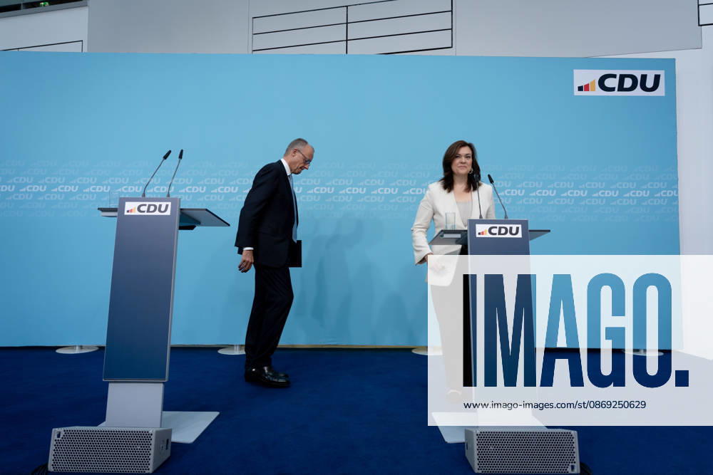 Berlin, Konrad-Adenauer-Haus, CDU Berlin, Konrad-Adenauer-Haus, CDU, Präsidiumsklausurtagung, Bundesvorstandssitzung, Friedrich Merz, Bundeskanzler, Generalsekretärin, CDU, Franziska Hoppermann Berlin Berlin GER