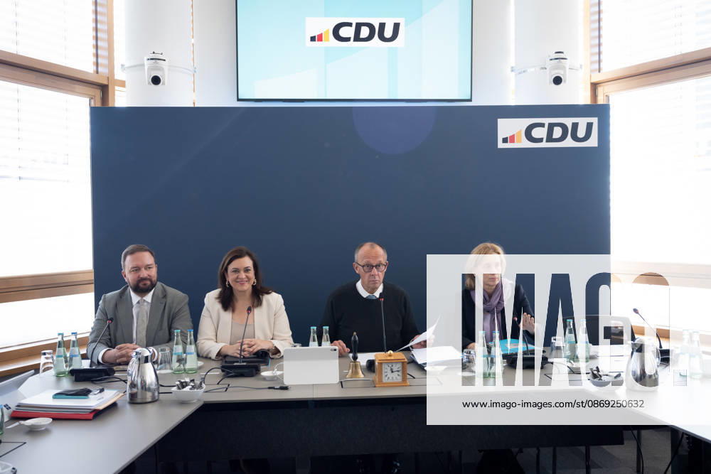 Berlin, Konrad-Adenauer-Haus, CDU Berlin, Konrad-Adenauer-Haus, CDU, Präsidiumsklausurtagung, Bundesvorstandssitzung, Friedrich Merz, Generalsekretärin, Franziska Hoppermann Berlin Berlin GER