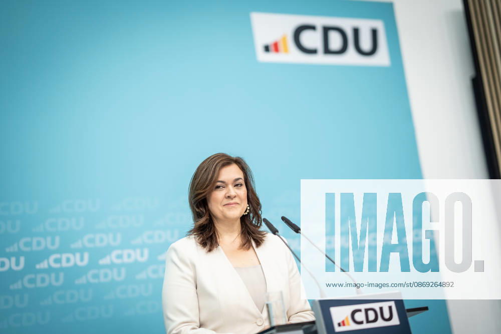 Franziska Hoppermann, CDU-Generalsekretärin, bei der Abschlusspressekonferenz;Präsidiumsklausurtagung der CDU Deutschlands in Berlin, Oktober 2026, Berlin Berlin Deutschland Konrad-Adenauer-Haus