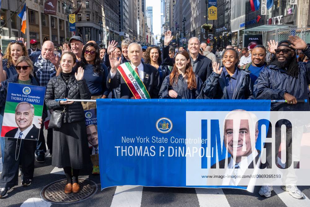 New York State Comptroller Tom DiNapoli attends.The annual Columbus Day Parade on Fifth Avenue on October 12, 2026 in New York City. New York United States - ZUMAs197 20261012_aaa_s197_665