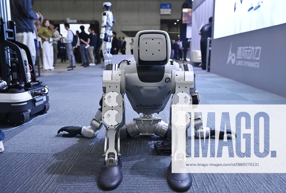 Japan showcases emerging technologies at CEATEC 2026 CHIBA, JAPAN - OCTOBER 13: A robot is displayed during CEATEC 2026 at Makuhari Messe in Chiba, Japan, October 13, 2026. The exhibition brings together technology companies, startups and research institutions presenting innovations for industrial and societal applications. David Mareuil Anadolu Chiba Japan. Editorial use only. Please get in touch for any other usage.