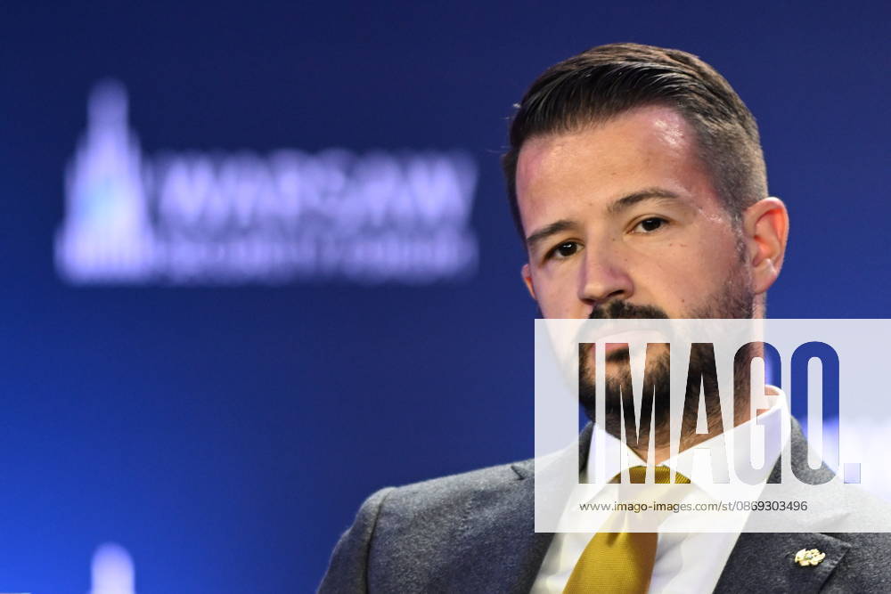 Warsaw Security Forum 2026 WARSAW, POLAND - OCTOBER 13: President of Montenegro Jakov Milatovic attends the second day panel discussion titled Half-Baked or Step-by-Step? Rethinking EU Enlargement at the Warsaw Security Forum 2026 (WSF 2026) in Warsaw, Poland on October 13, 2026. During his speech, Mirzoyan highlighted Armenia’s ongoing democratic reforms and shifting strategic posture toward closer partnership with the European Union and Western democratic institutions. Artur Widak Anadolu Warsaw Poland. Editorial use only. Please get in touch for any other usage.