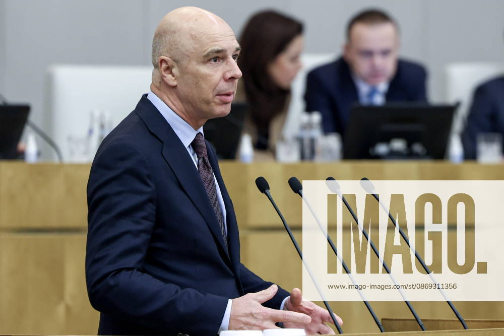 RUSSIA, MOSCOW - OCTOBER 13, 2026: Russia s Finance Minister Anton Siluanov addresses a plenary meeting of the Russian State Duma Moscow Russia - ZUMAt113 20261013_zaa_t113_386