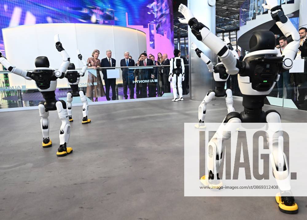 State Visit of King Philippe and Queen Mathilde to Kazakhstan (Day 3) ASTANA, KAZAKHSTAN - OCTOBER 13 : State Visit of King Philippe and Queen Mathilde to Kazakhstan (Day 3) - Visit of Alem.AI (International center for artificial intelligence & Interactive visit with robots in the presence of Kassym-Jomart Tokaïev (President of Kazakhstan) on October 13, 2026 in Astana, Kazakhstan, 13 10 2026 Astana Kazakhstan