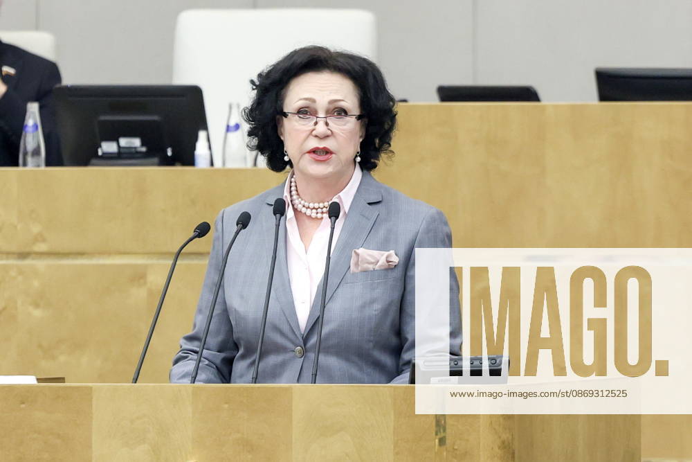 RUSSIA, MOSCOW - OCTOBER 13, 2026: Russian Accounts Chamber Deputy Chairwoman Galina Izorova addresses a plenary meeting of the Russian State Duma Moscow Russia - ZUMAt113 20261013_zaa_t113_391