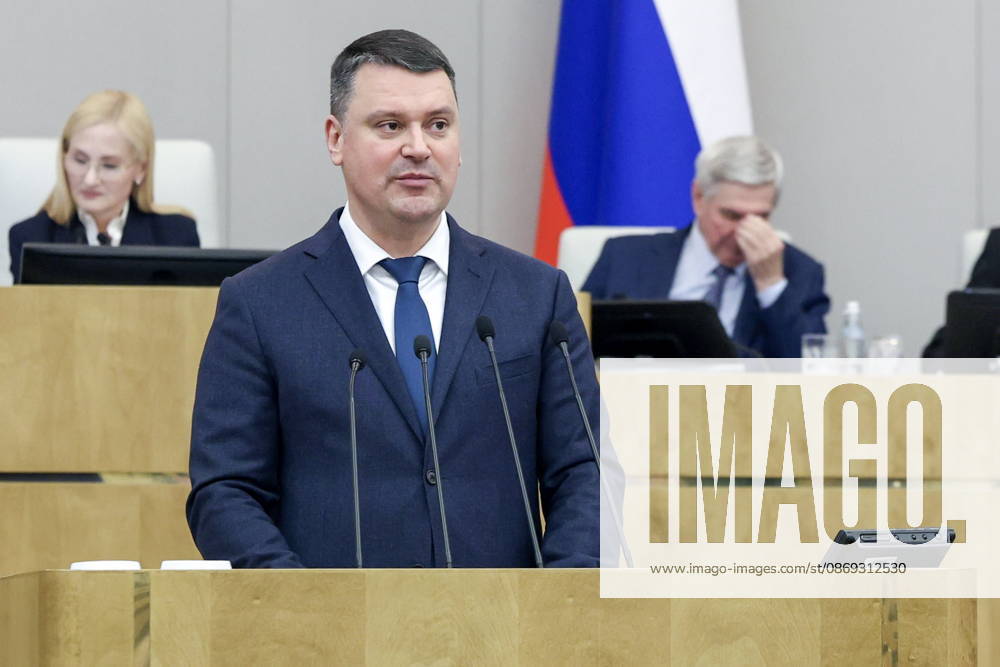 RUSSIA, MOSCOW - OCTOBER 13, 2026: Sergei Chirkov, Chairman of the Pension and Social Insurance Fund of Russia, addresses a plenary meeting of the Russian State Duma Moscow Russia - ZUMAt113 20261013_zaa_t113_392